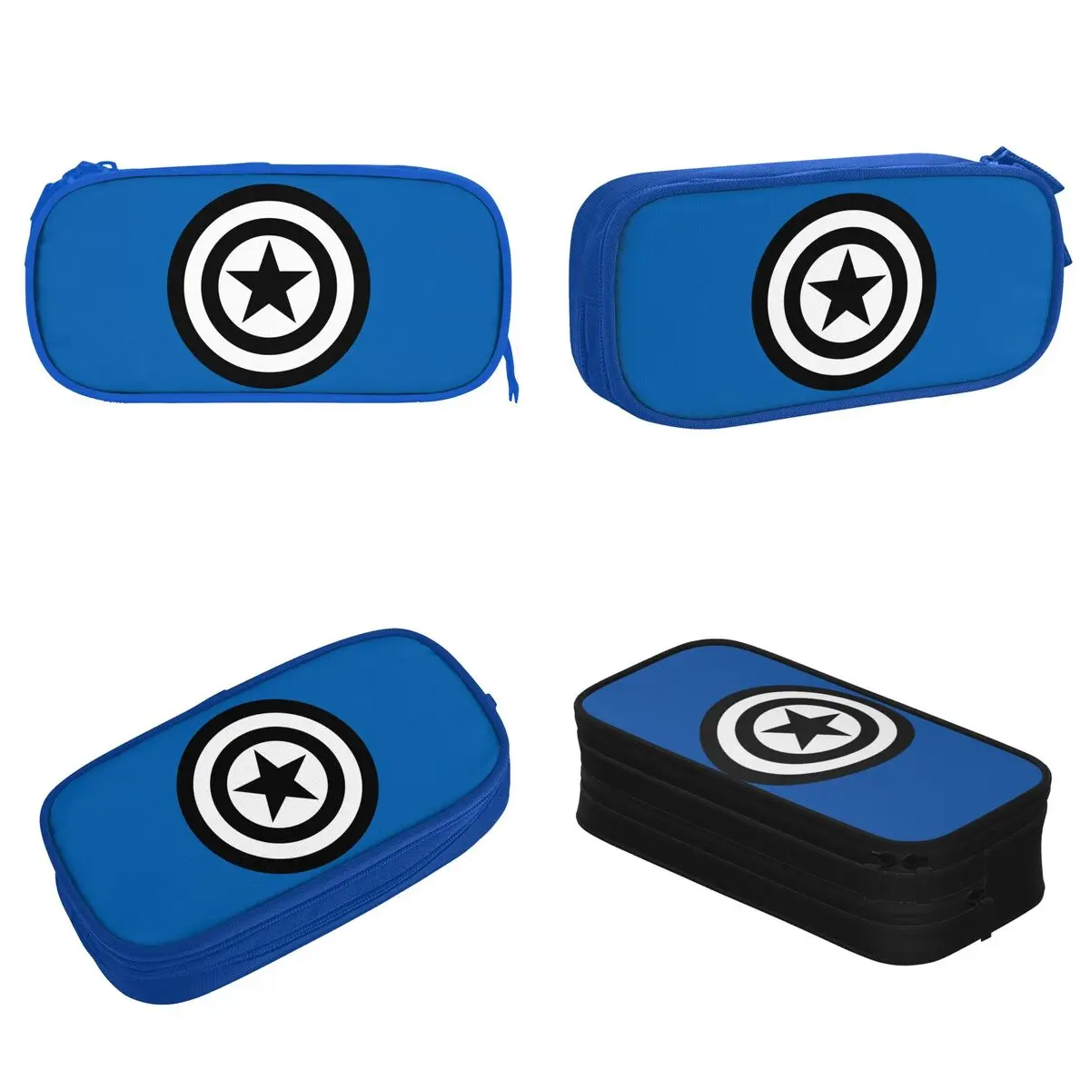 New Captain America Shield Pencil Case Pencil Pouch Pen Box for Student Big Capacity Bags Students School Gifts Accessories