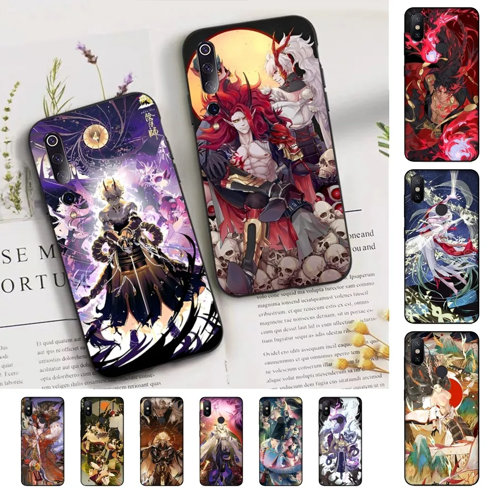 Cartoon Onmyoji Phone Case For Xiaomi Mi 5X 8 9 10 11 12 lite pro 10T PocoX3pro PocoM3 Note 10 pro lite