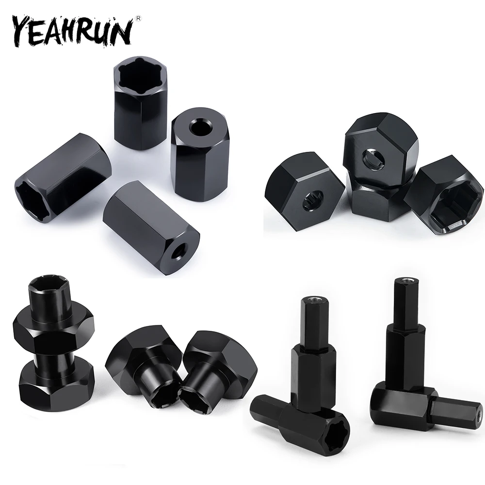 YEAHRUN Hex Wheel Hub Adapter Conversion Drive Hub Combiner for 1/24 SCX24 RC Crawler Car Buggy Truck Parts