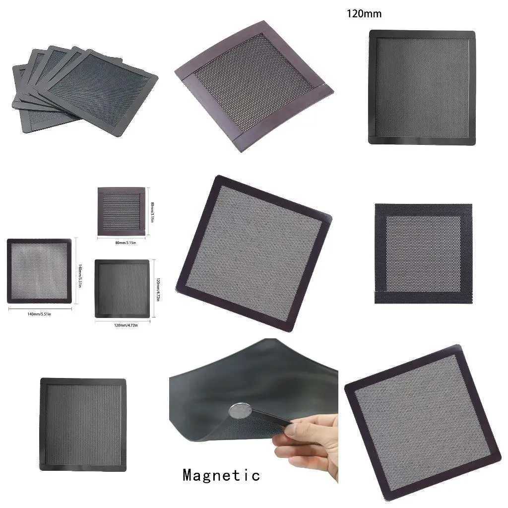 120x120MM/140X140MM Magnetic Frame Dust Filter Dustproof PVC Mesh Net Cover Guard For Home Chassis PC Computer Case Cooling Fan