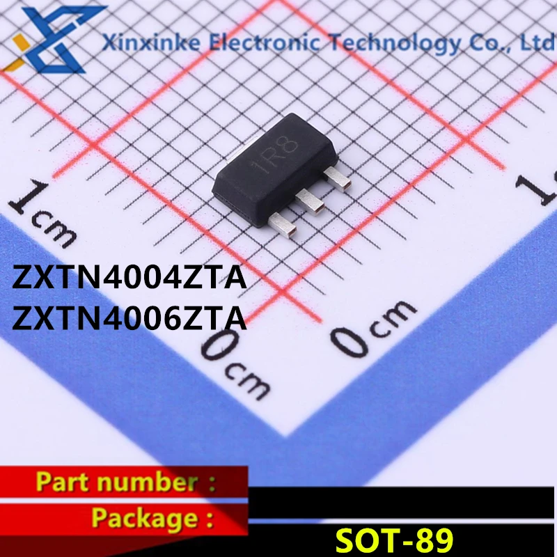 10PCS ZXTN4004ZTA 1R8 ZXTN4006ZTA 1S5 SOT-89 NPN SMD Triode