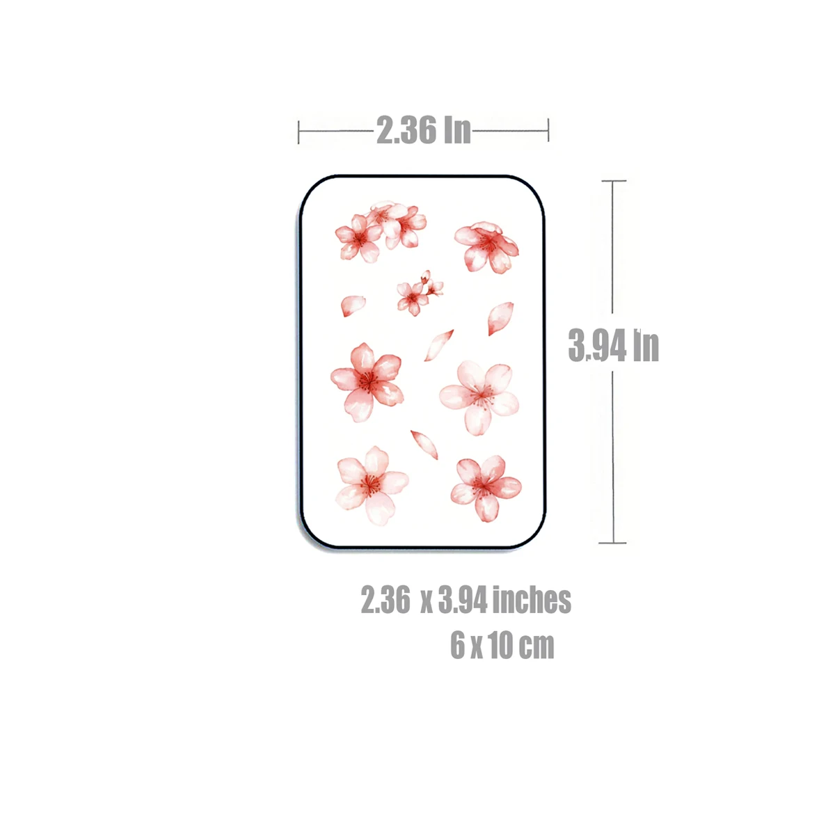 INKARTLINK Adesivi per tatuaggi temporanei Stampa a colori impermeabile Petali artistici Forniture per feste per tatuaggi temporanei Adesivi fai da te per uomo a