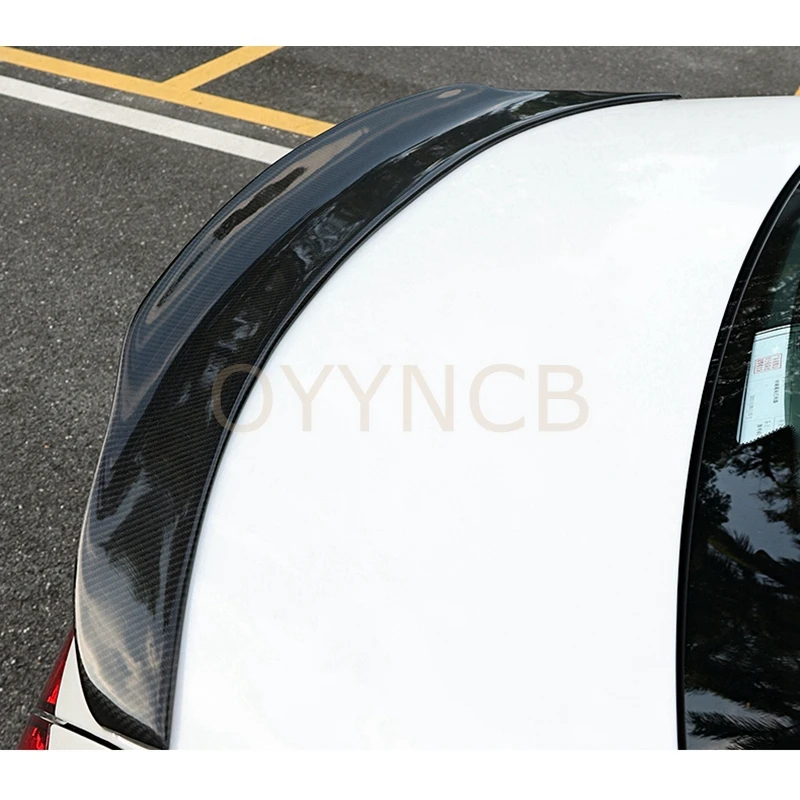 

For Mercedes W206 Sedan C-Class 4DOOR C200 C260 PSM Style Carbon Fiber Rear Spoiler Trunk Wing 2021-2023 FRP black Forged Carbon