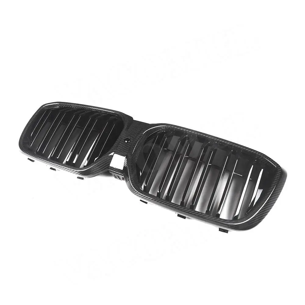 

VACOMUL Carbon Fiber Front Bumper Racing Grill for BMW iX3 G08i 2022 ABS Gloss Black Front Grille Cover Body Kit