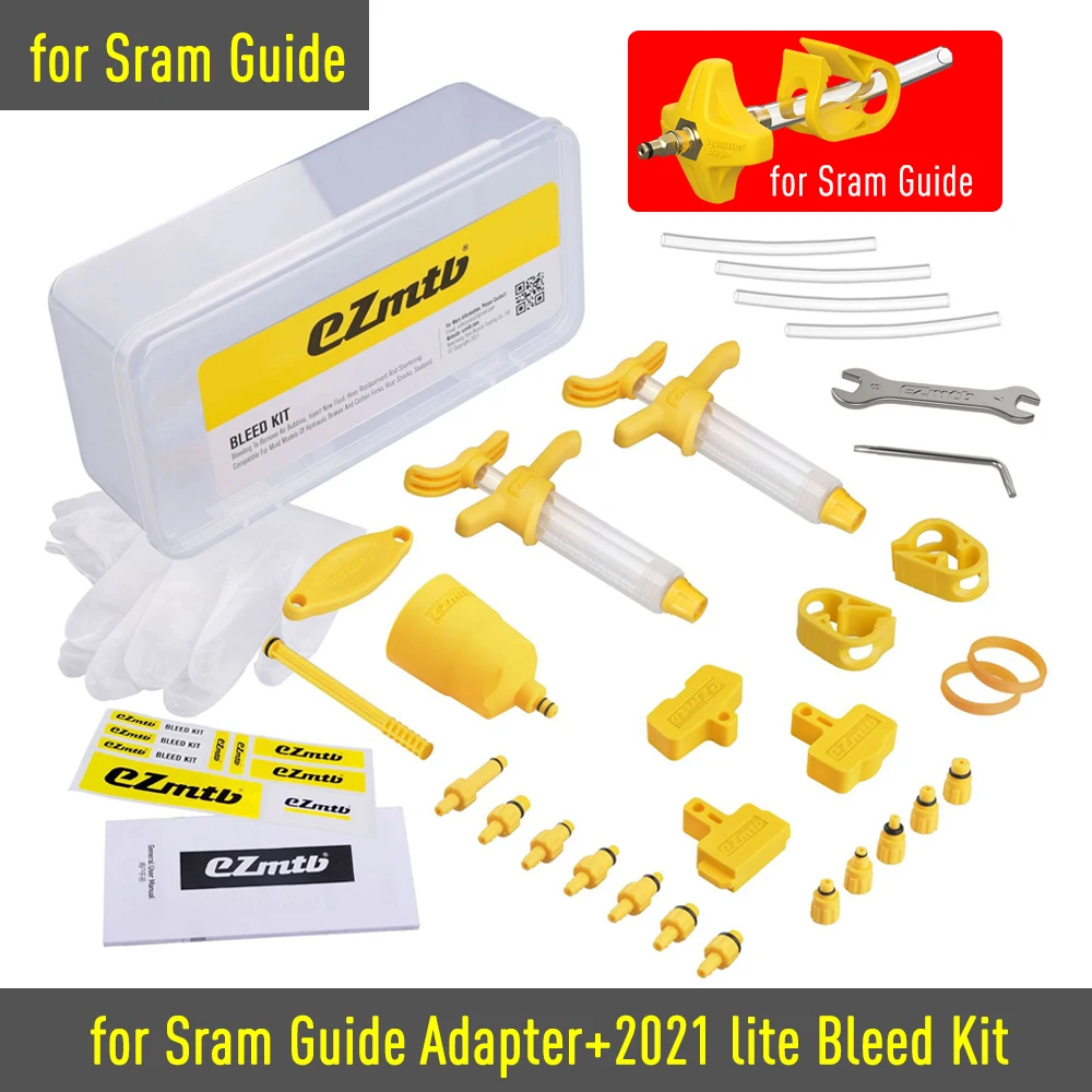 EZMTB Fiets Ontluchtingsset Gereedschap voor SRAM Maven Olievul-aansluitadapter voor SRAM Guide Level Force Red Schijfrem Olie Ontluchtingsgereedschap