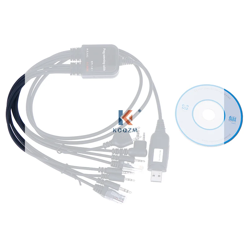 

Кабель USB 8-в-1 для программирования компьютеров, портативных раций и автомобильных радиостанций: высококачественный, из прочных материалов, портативный дизайн