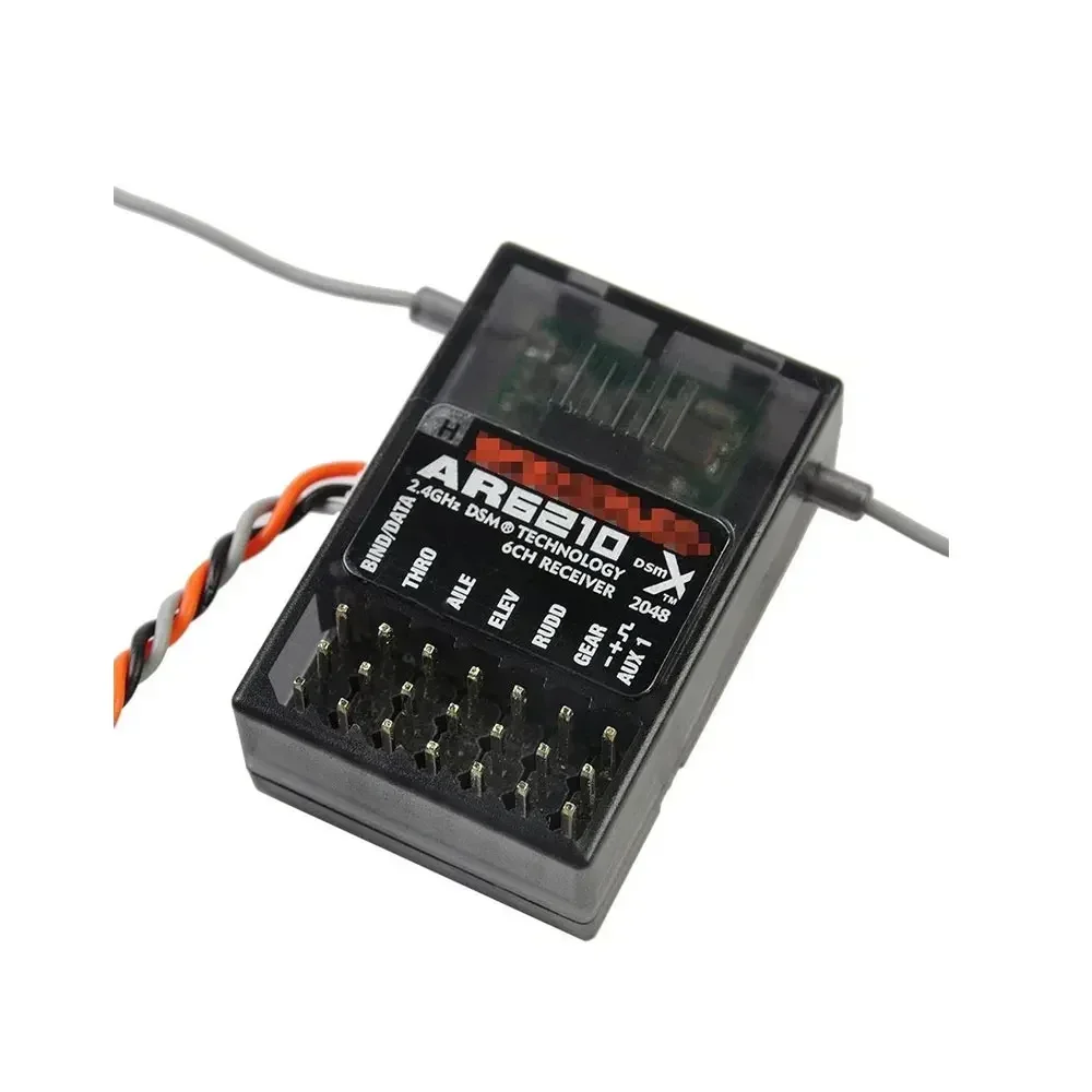 AR6210 DSMX 6-Channel RC Receiver RX W Satellite Support for DSM2 SPEKTRUM DX6i DX7 DX8 DX9 JR DSX6 DSX7 DSX8 Transmitter Radio