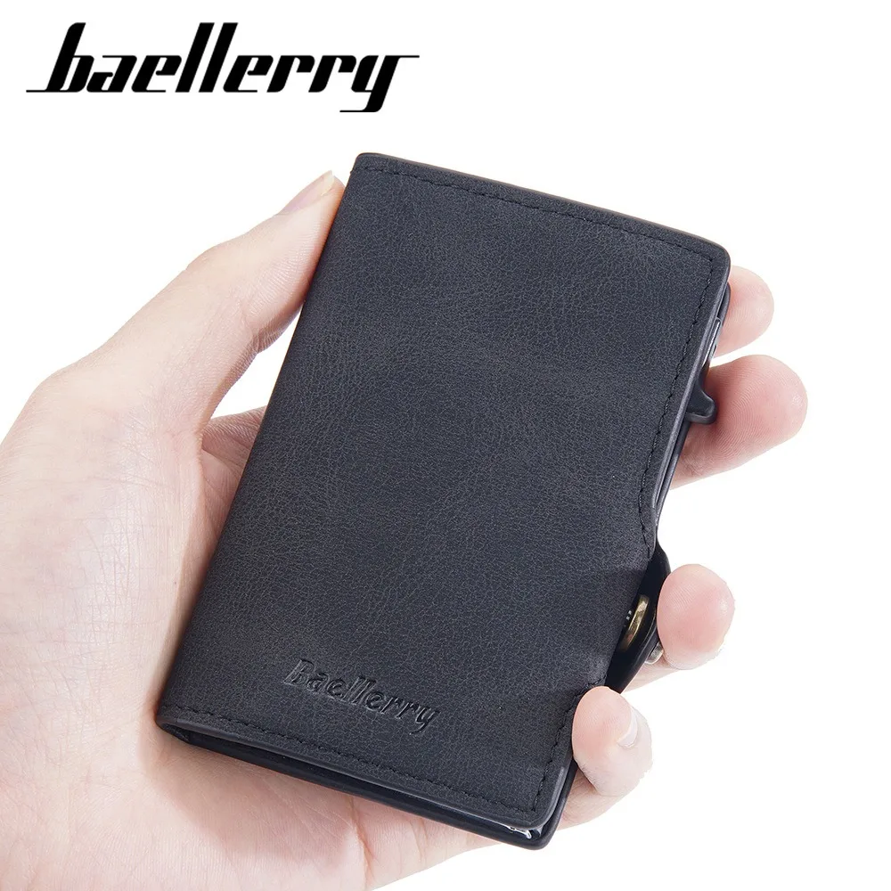 

Чехол для кредитных карт с защитой от сканирования и извлечения - короткий кошелек с блокировкой RFID и кожаным акцентом