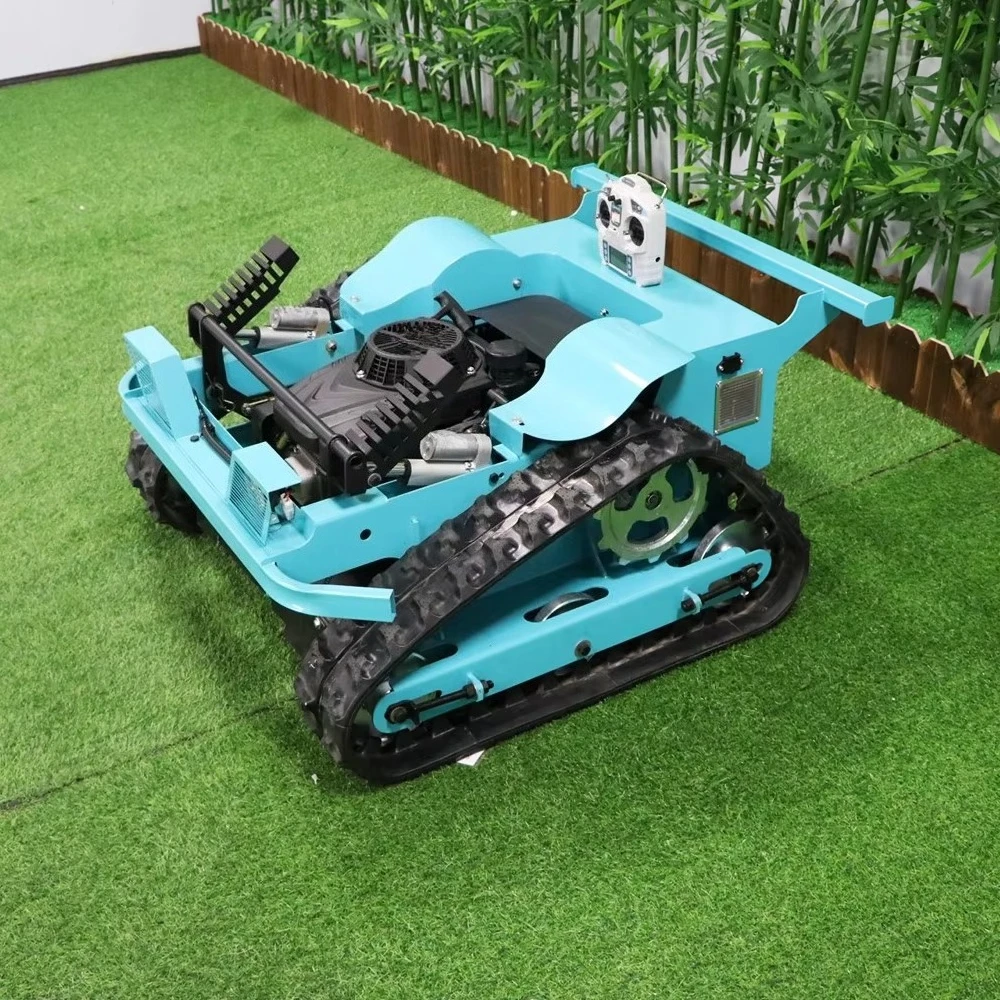 Premium Remote Lawn Mower Built for Commercial Landscaping Featuring 900mm Cutting Width and Adaptive Terrain Handling