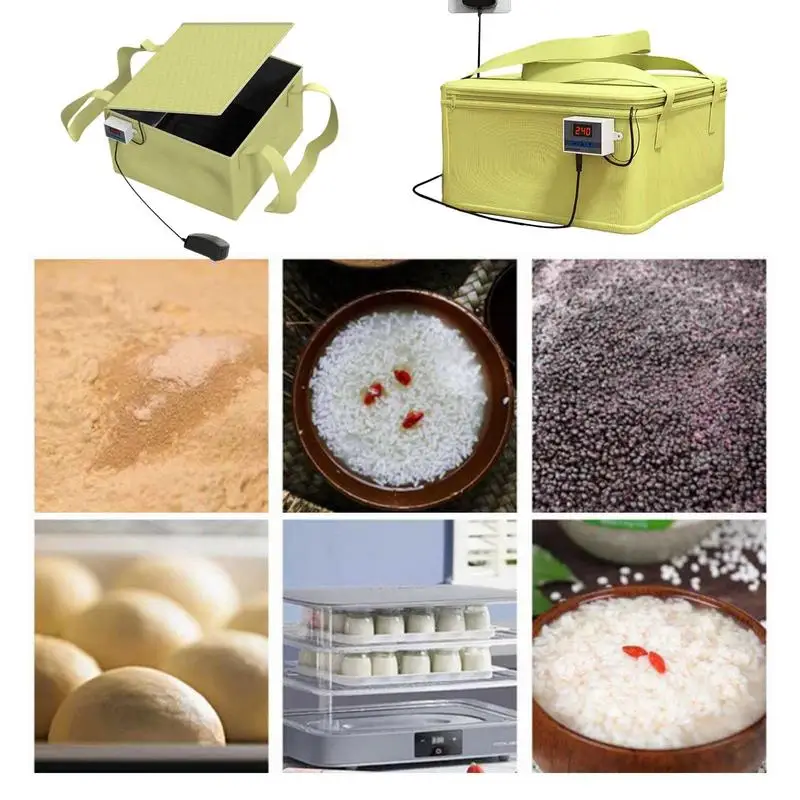 220V Temperature Control Fermenting Bag Bread Warming Box Fermentation Equipment For Bread Dough Yogurt Rice Wine