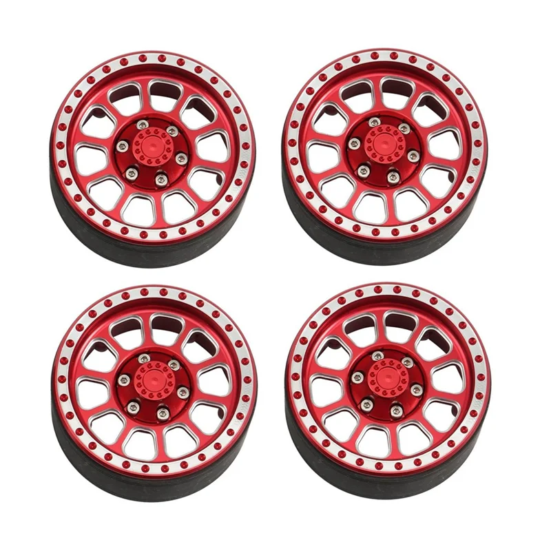 A63T-4Pcs 110 g/pièces moyeu de jante de roue robuste 1.9 Beadlock pour voiture sur chenilles 1/10 RC Axial SCX10 Traxxas TRX4 RC4WD D90 VS4-10