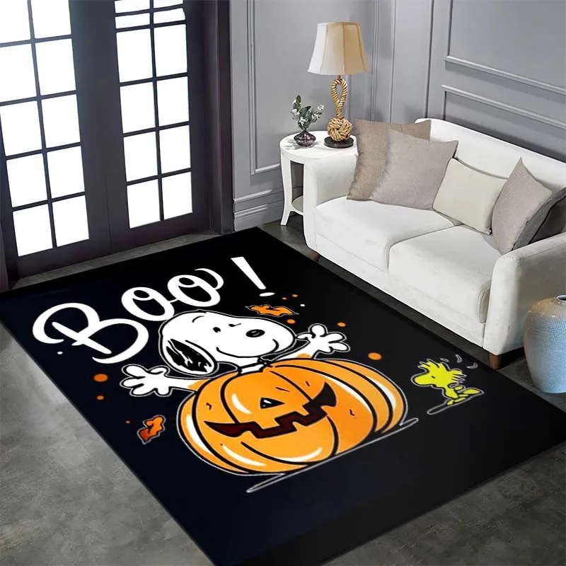 Snoopy Halloween Print tappeto tappeto per la casa soggiorno camera da letto divano zerbino Decor camera dei bambini tappetino antiscivolo regali di