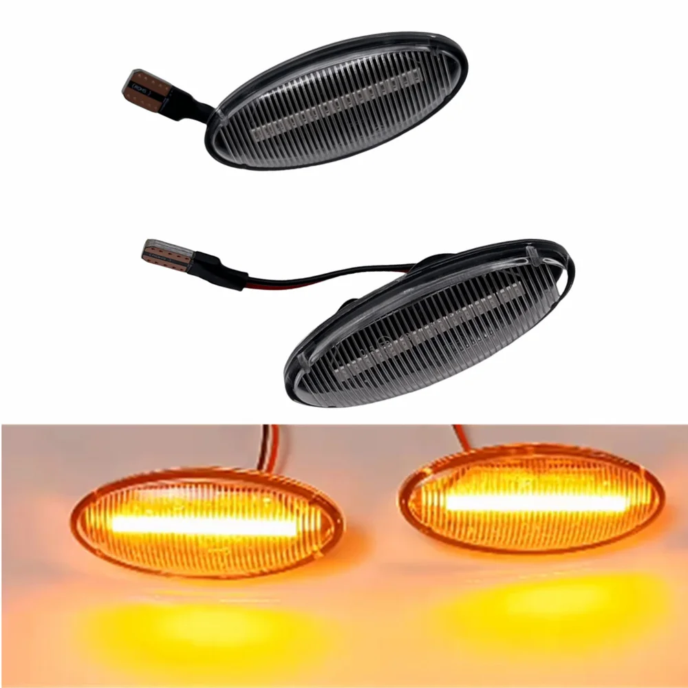 

Светодиодные автозапчасти, 2 шт., динамический боковой габаритный фонарь, указатель поворота, последовательная мигалка для Opel Vauxhall Vectra B MK1, автомобильные аксессуары