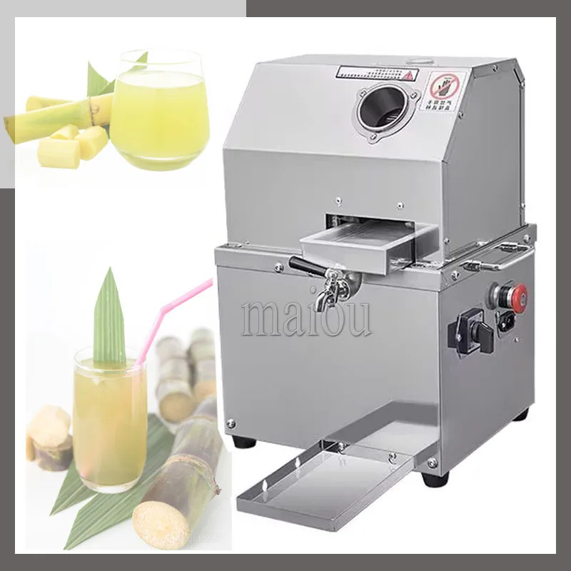 

Commercial Sugarcane Juicer Automatic Stainless Steel Desktop Sugar Cane Machine Cane-Juice Squeezer Cane Crusher