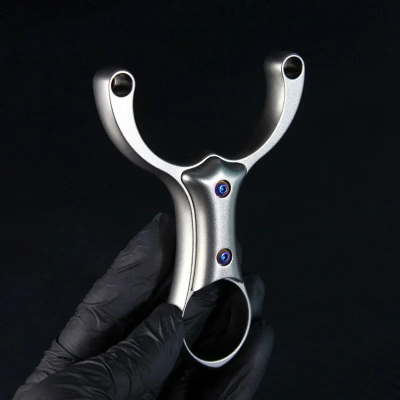 

TC21 All-titanium Alloy High-end Slingshot High-power High-precision Slingshot Outdoor Shooting Hunting Pocket Slingshot