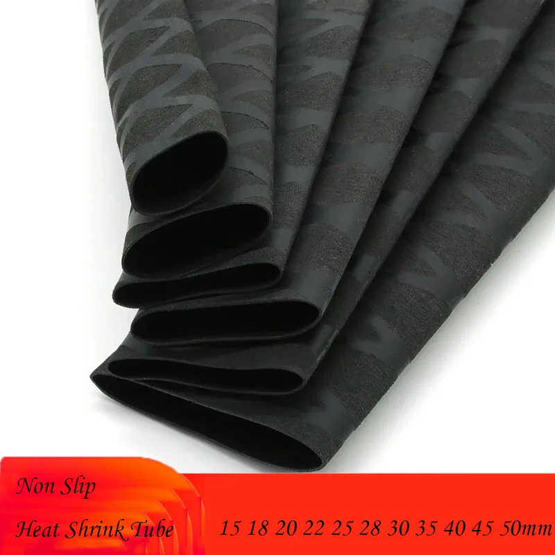 

Non Slip Heat Shrink Tube Fishing Rod Wrap Black 15 18 20 22 25 28 30 35 40 45 50mm Handle Insulated Protect Waterproof Cover