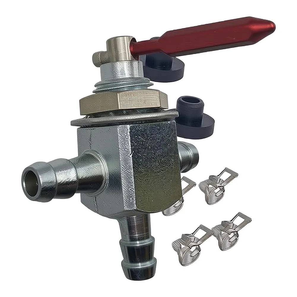 1/4 Inch 3-Way Fuel Shut Valve For EXMARK For Hustler Mowers With Hose Clamps Grommets Lawn-Tractor Replacement Parts