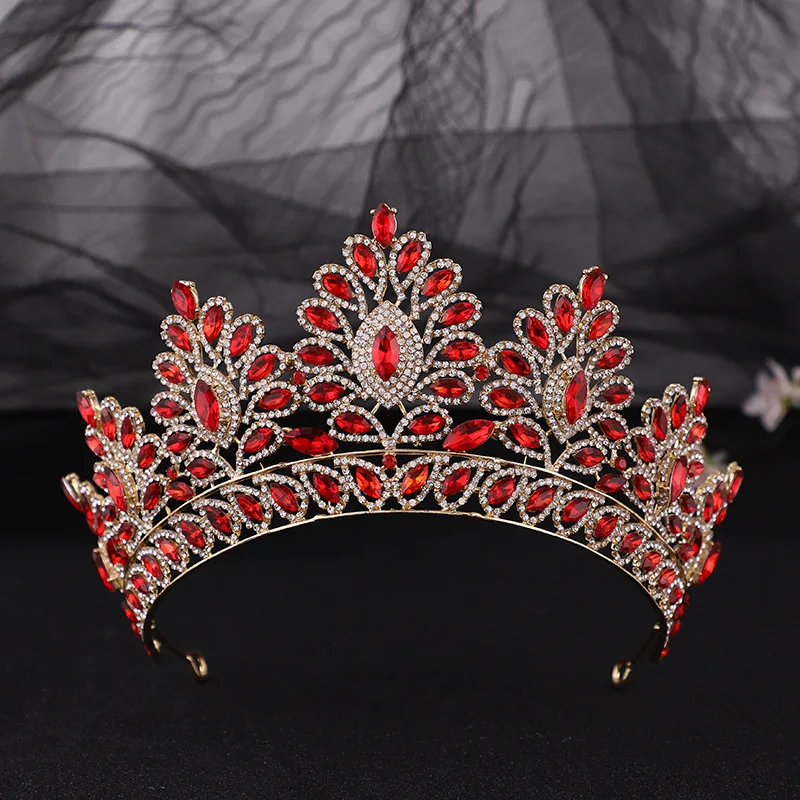 

Tiara Rhinestone Luxury Crown Bridal Wedding Dress Headband Princess Party Hair Accessory One Size