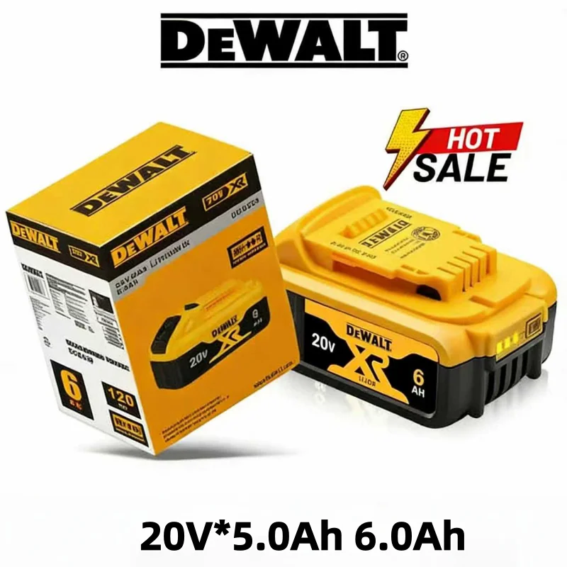

Dewalt 20V Battery, 2Ah 5Ah 6Ah Rechargeable Lithium lon Battery, DewaltDCB200 Power Tool Replacement Battery DCD805