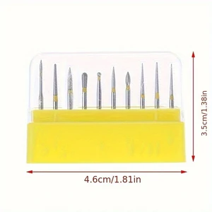 10 قطعة / صندوق FG قبضة عالية السرعة مجموعة طحن مثقاب الصنفرة بر تلميع بر طحن أداة تلميع الأسنان أفضل 10 مبيعات ورق صنفرة باركسايد - رقم 10