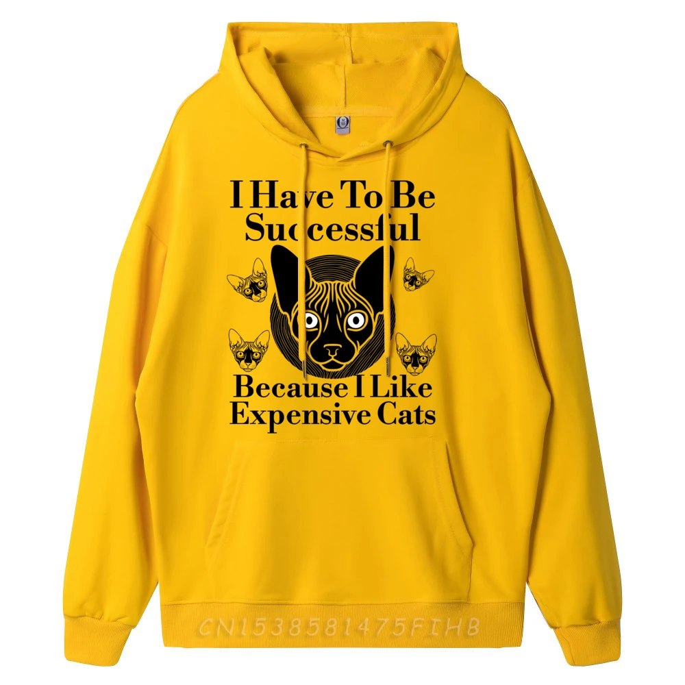 

I Have To Be Successful Because I Like Expensive Sphynx Cats Teeshirt Camisas De Hombre