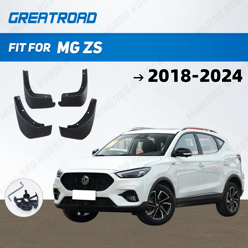 For MG ZS 2018 - 2024 2019 2020 2021 2022 2023 Car Mudflaps Mud Flaps Splash Guards Mudguards Flap Fender Accessories