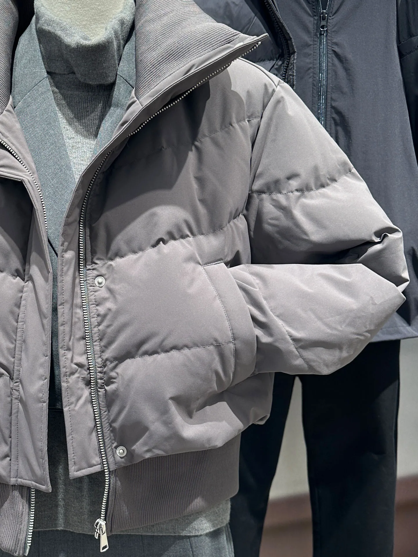Sli ort Puffer Jaet Casaco de inverno feminino e espumoso Thiened Casual Sle Regular Fit Branco Du down Ci Leisure