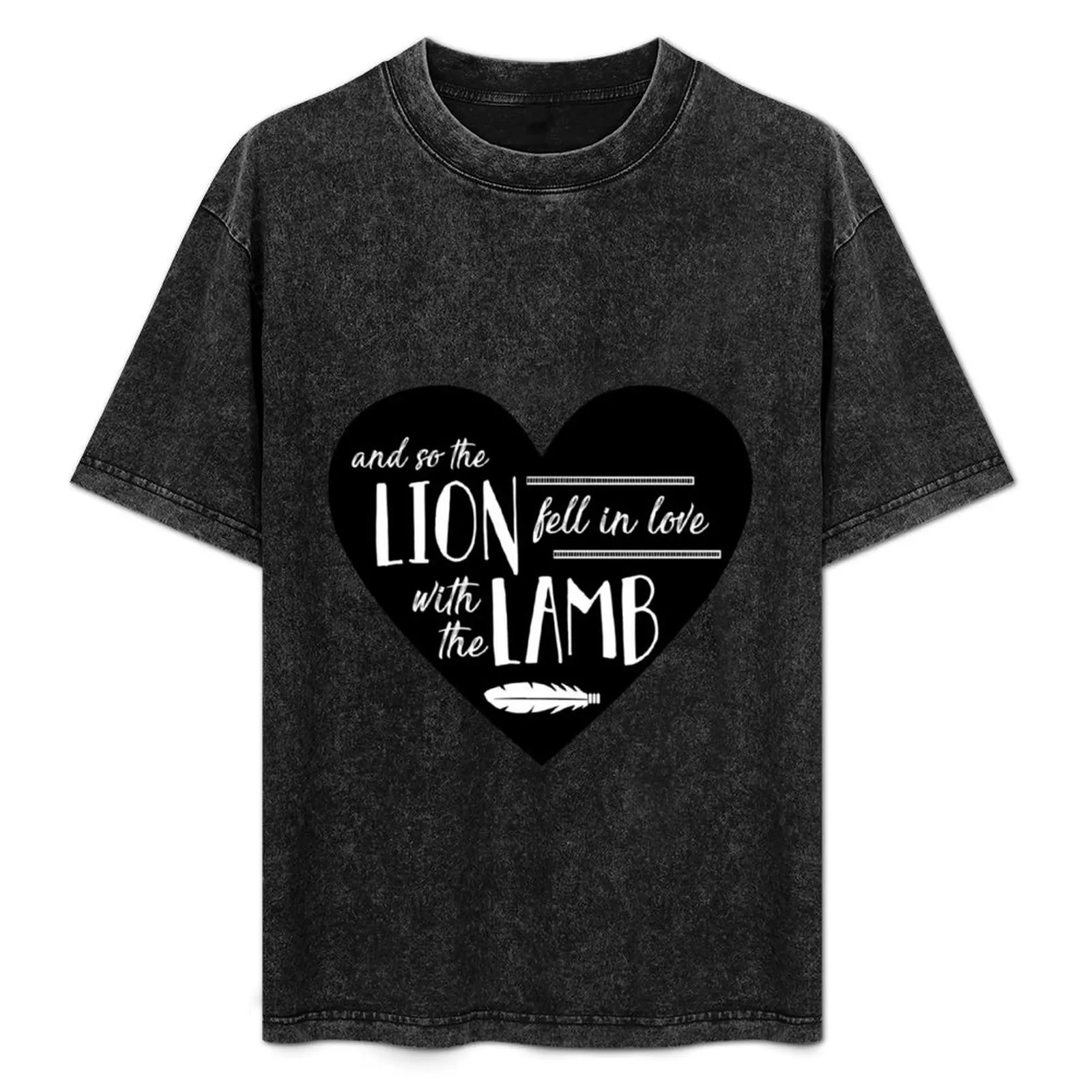 And So the Lion Fell In Love with the Lamb - Twilight T-Shirt summer tops boys animal print mens graphic t-shirts pack