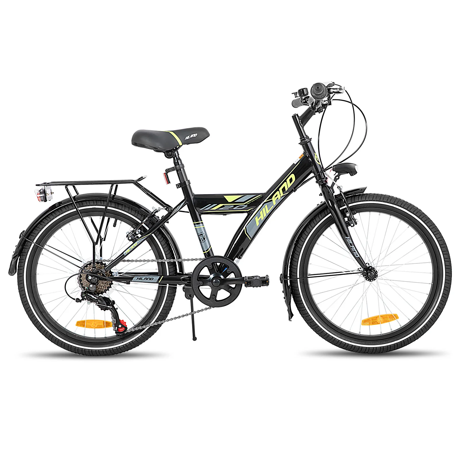 Hiland 20/24 Zoll Kinder-Mountainbike für Jungen und Mädchen von 6-10 Jahren mit Shimano 6-Gang-Schaltung