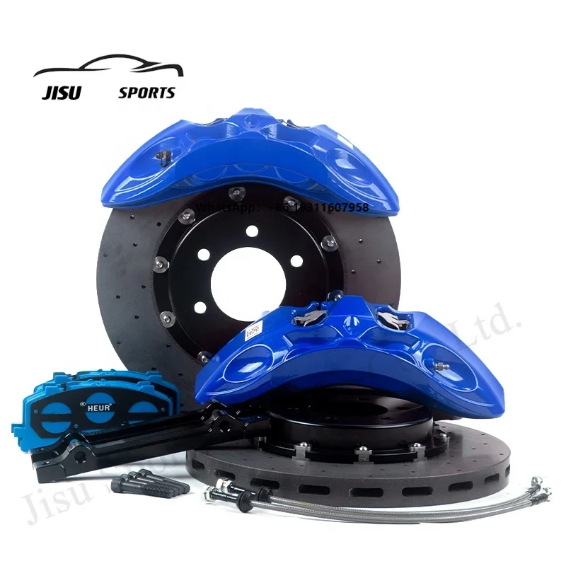 CN Good Price 9N Front Wheel Carbon Ceramic Brake Disc 6 Pot 380-410mm Brake Caliper Kit for Modified Vehicle