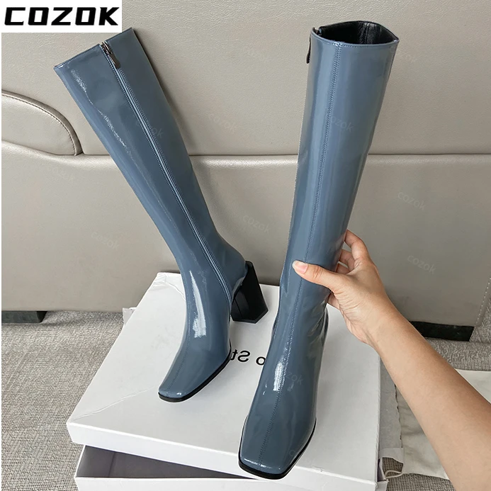 High Heels Boots Women Knee High Boots  Shoes Long Boots Platform Shoes 2022 New Fashion Designer Goth Ladies Shoes Rain Boots