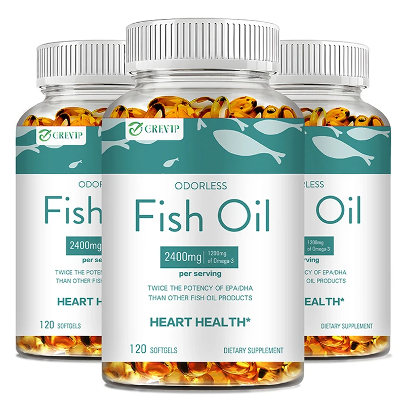 

Fish Oil - Helps Brain & Cardiovascular System, Relief Eye Fatigue, Improve Cognitive & Learning Ability