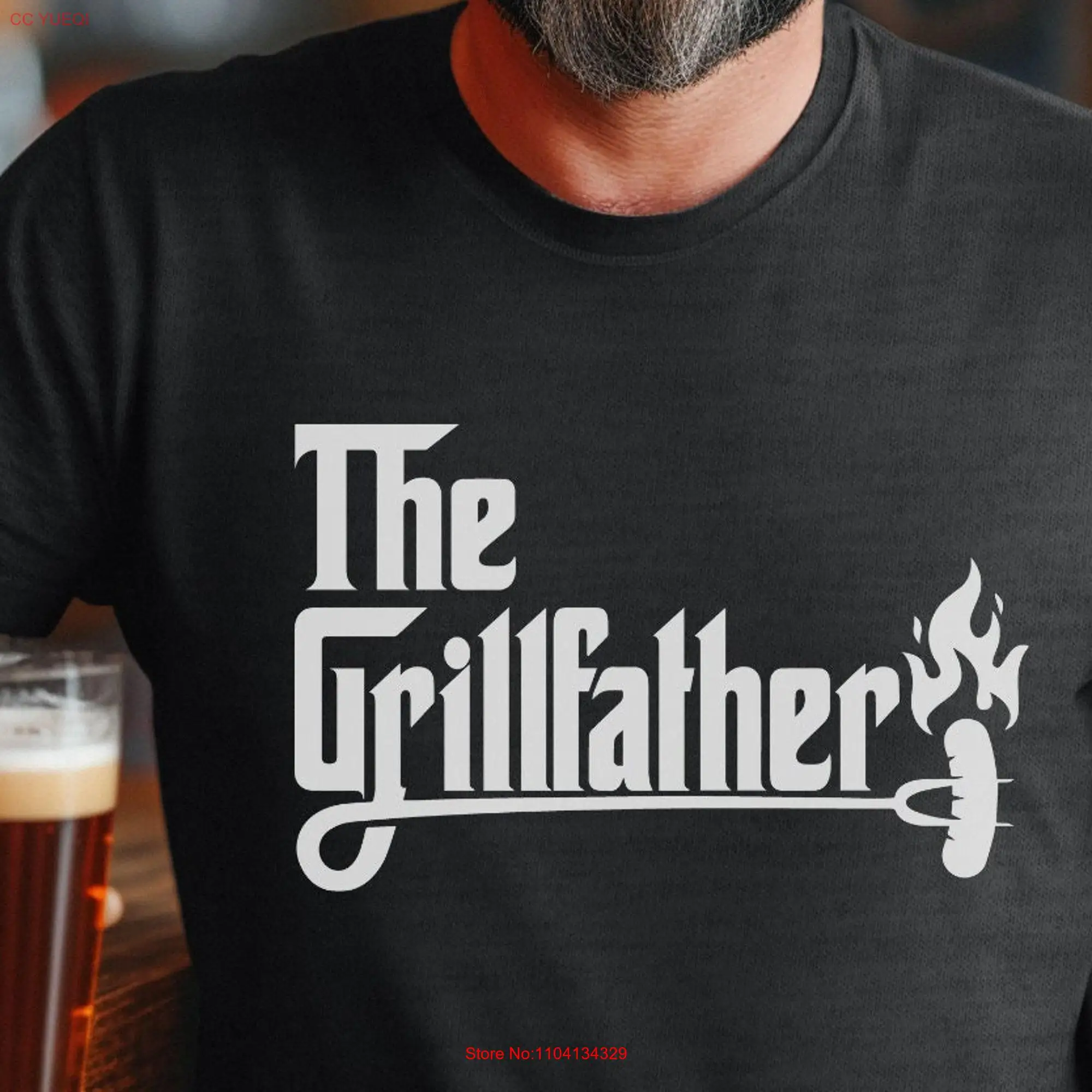 Grillfather Funny Dad T Shirt Father s Day for Cool New long or short sleeves