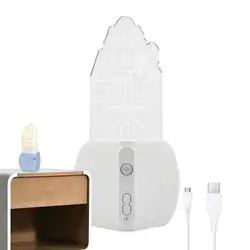 Lámpara de luz nocturna Castle, Base magnética recargable, Sensor de esquina tipo C, acrílico, modo siempre encendido/detección, lámpara de mesa