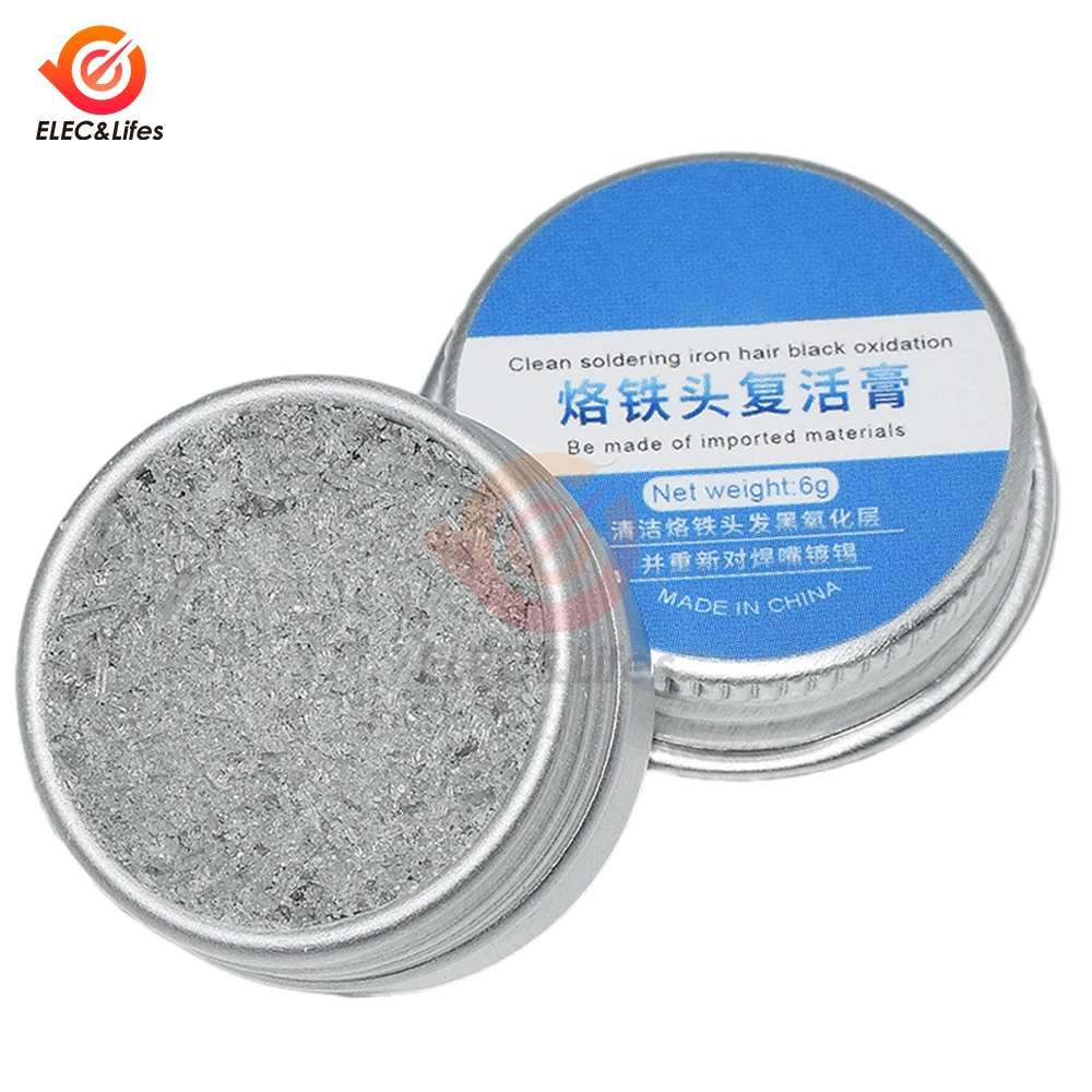 1pcs Soldering Iron Tip Refresher Non-stick Tin Solder Cream Clean Paste Oxide Solder Iron Tip Refresh Tip Tinner Activator 6g