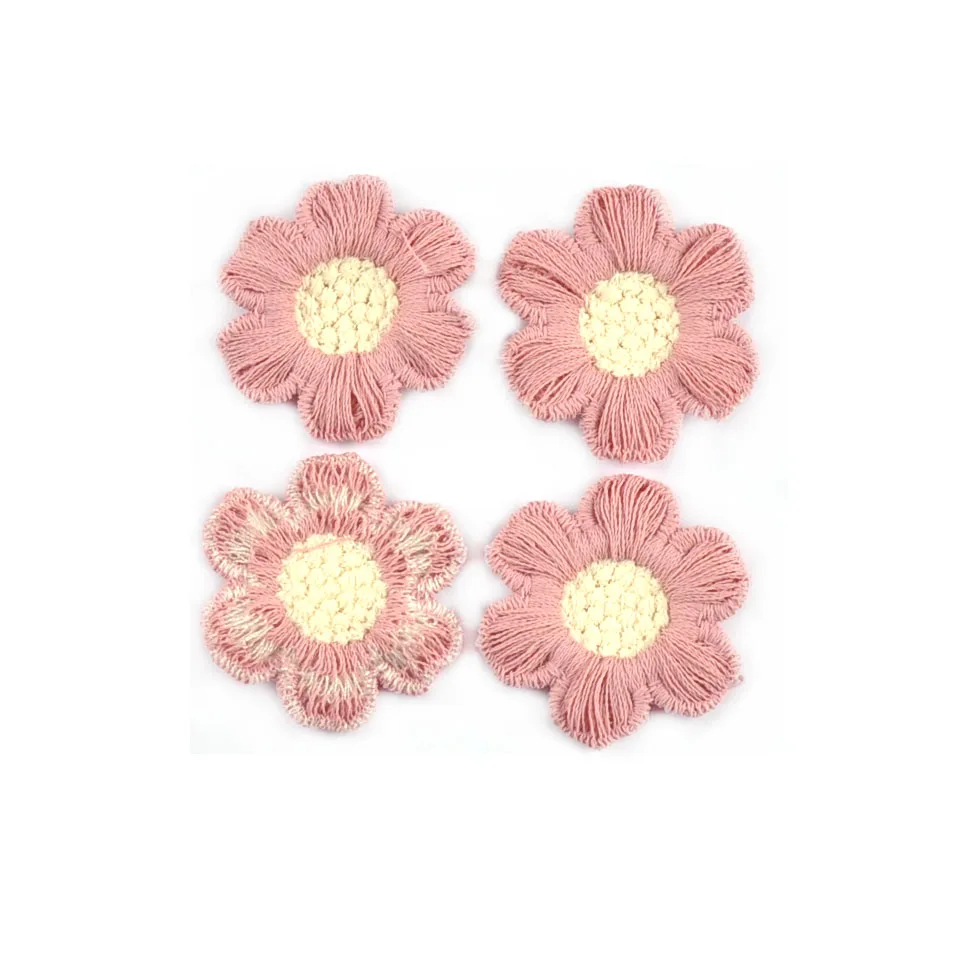 20 stks 31mm Klassieke Nieuwe Kleurrijke Borduren Bloem Patches Kleding Haarspeld Applicaties Naaien Accessoires DIY Scrapbooking Ambachten