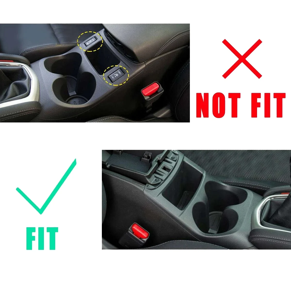 Car Center Console Gear Box Shift Panel Cover Water Cup Holder Trim Decoration for Nissan Qashqai J11 2016-2019