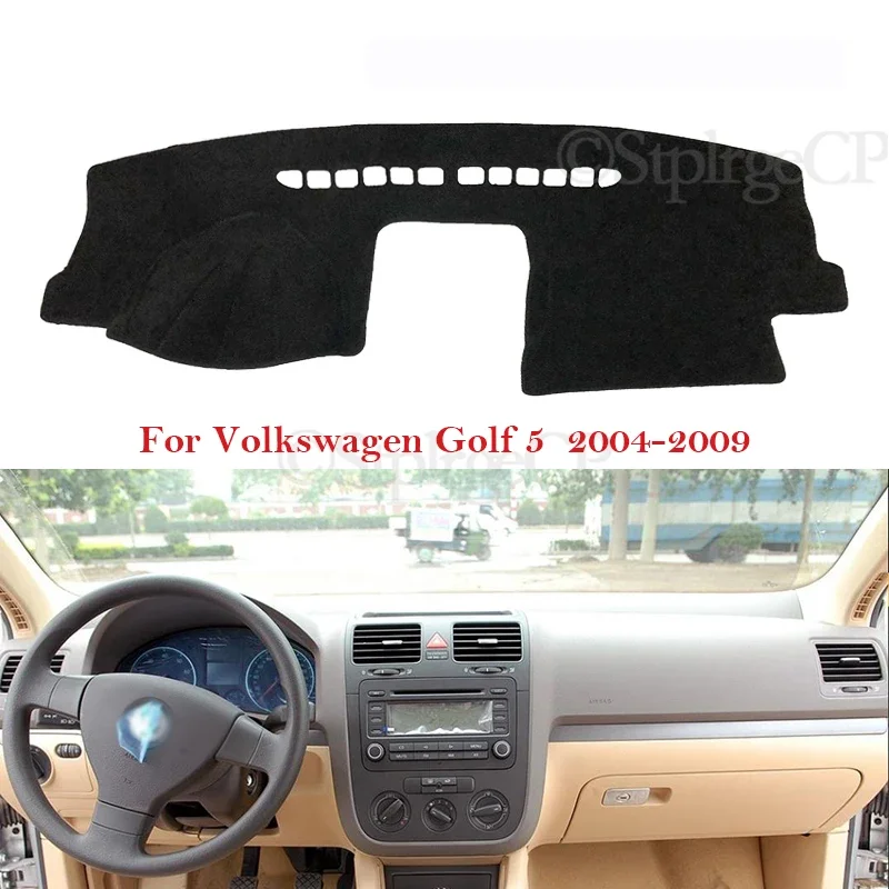 Dashboard Cover Protective Pad for Volkswagen VW Golf 5 2004~2009 Car Accessories Dash Board Sunshade Carpet Anti-UV 2008 2007