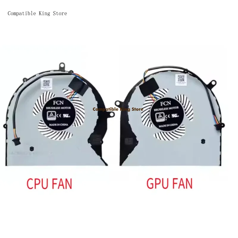 D+CPU GPU Cooling Fan For ASUS FX63V FX63VM FZ63VM FX503VM S5AM GL703 ROG Strix GL703VM GL503VM Series DFS552012M00T Cooler Fans