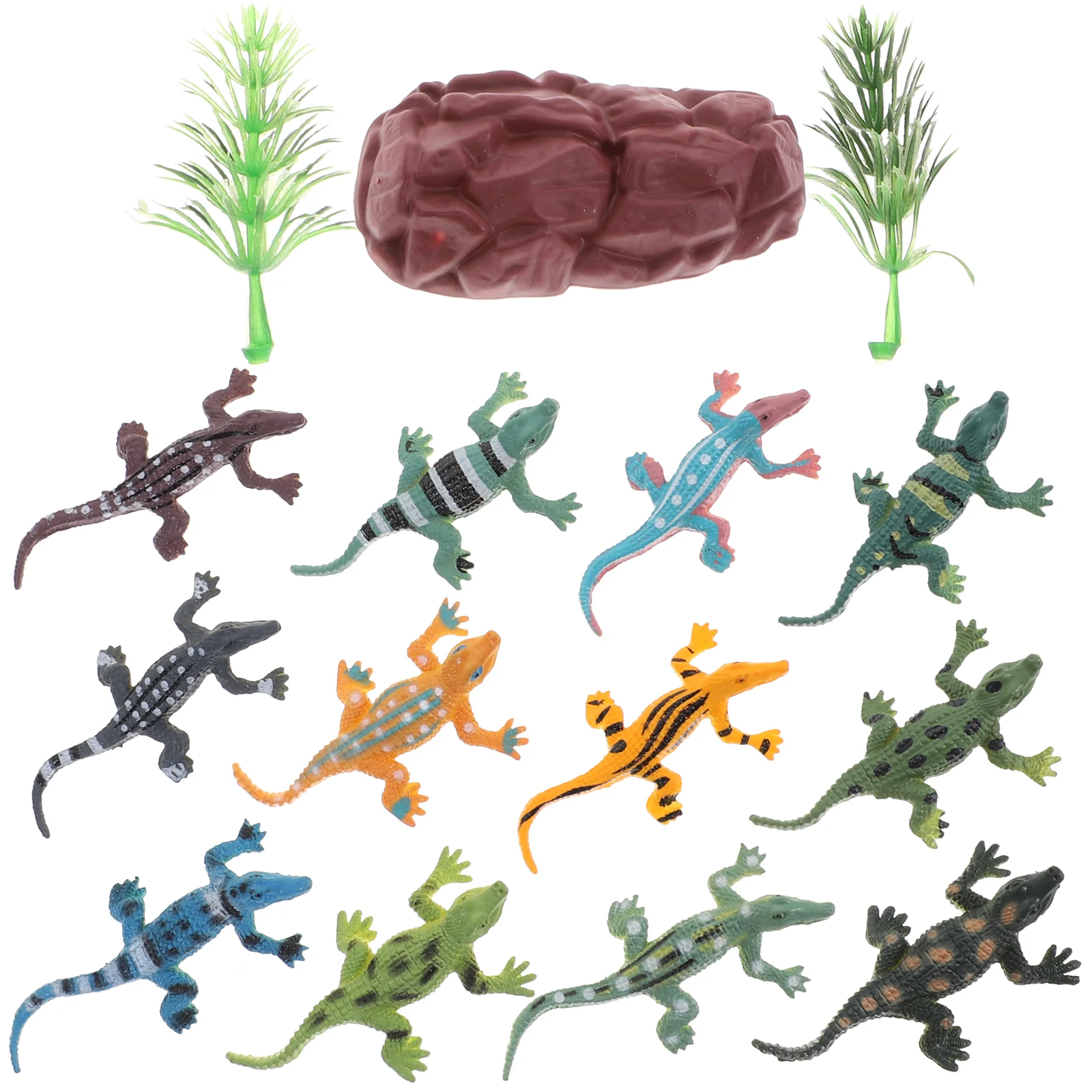 12 Pcs Model Cognitive Toy Kids Mini Toys Ornament Animals Luxury Figurine Vinyl Early Education