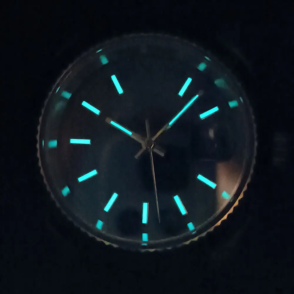 28.5mm Watch Dial and Watch hands suitable for Miyota 8285 dual movement blue Luminous watch face watch accessories Custom LOGO