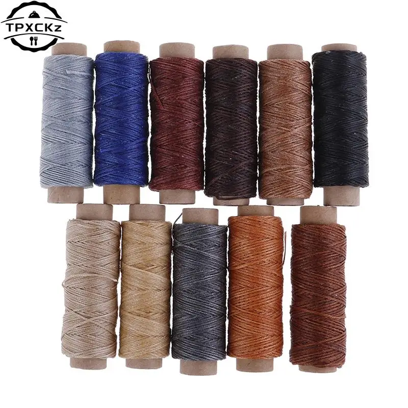 50 M/Roll Gewaxt Naaigaren Voor Leren Schoen Hand Naaien Ambachten Tool Hand Stiksels Voor Diy Lederen Naaien draad