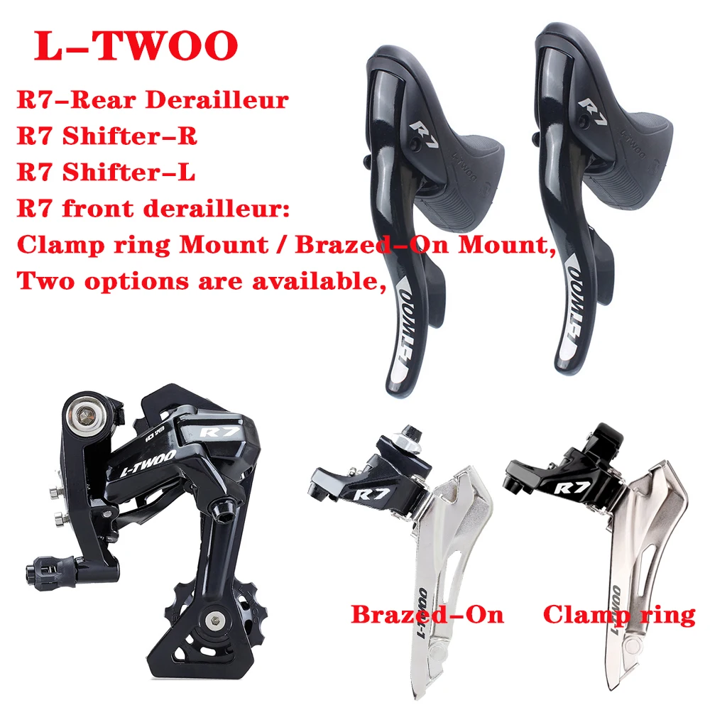 LTWOO 2X10 Speed Groupset 10S Road Bike SL-Shift Lever RD Derailleur PROWHEEL-170MM 50-34T Crankset X10 Chain 10V Cassette Kit