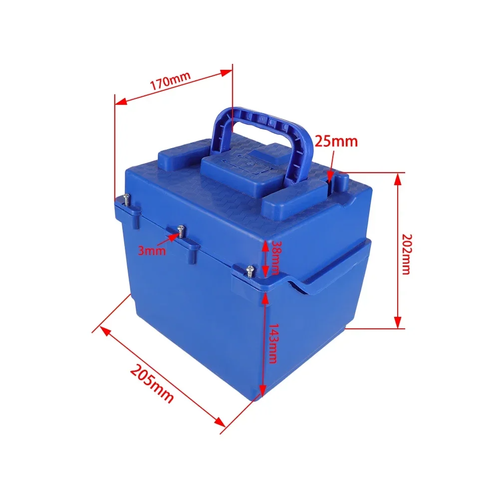 Caja de batería para vehículo eléctrico 48-20a24-20a, instrumento de visualización de potencia, batería de litio dividida para vehículo eléctrico, caja exterior dividida