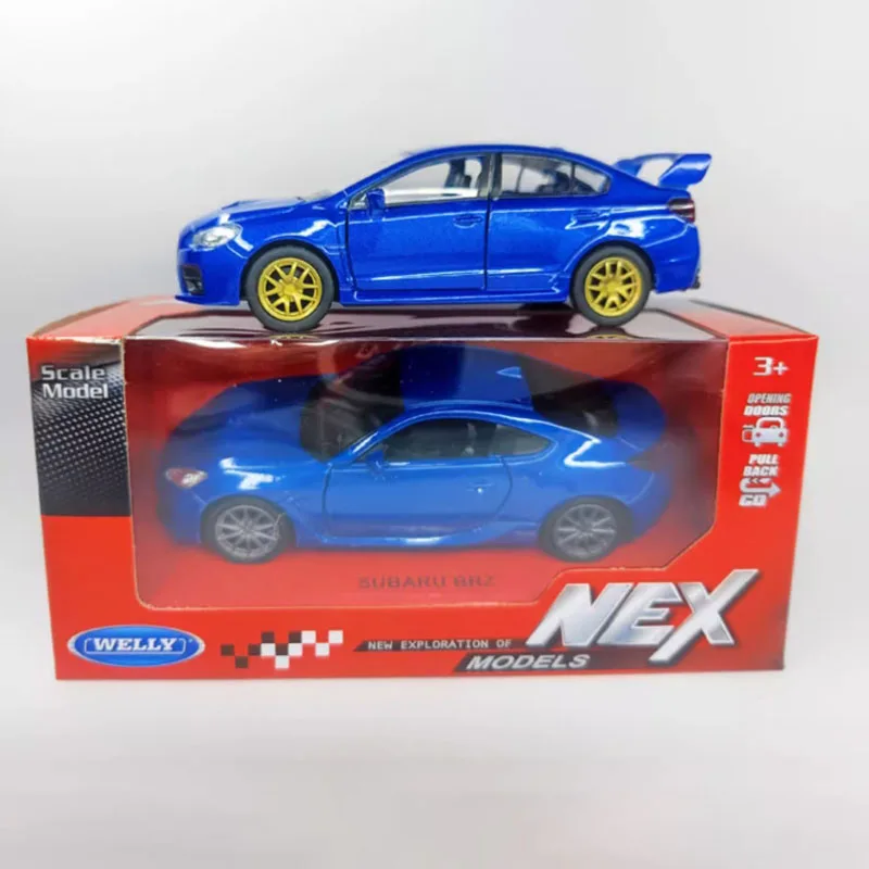 WELLY Diecast Legering 1/36 2022 Subaru BRZ/10e 11e Subaru WRX STI Auto Model Klassiekers Volwassen Souvenir Gift Statische Display