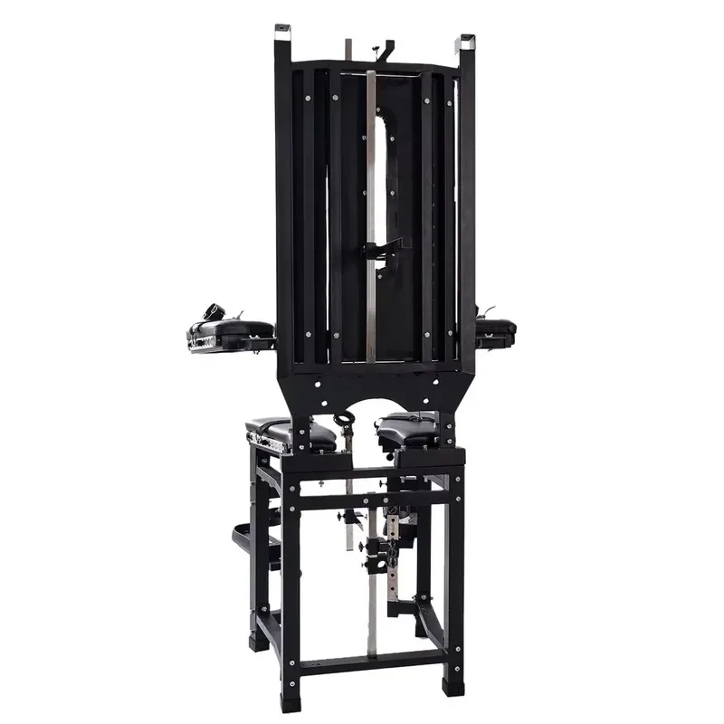 Large Sex Furniture King Queen Training Chair With Cuffs Set Dildo Masturbation Punishment Body Restraint Bondage Chair