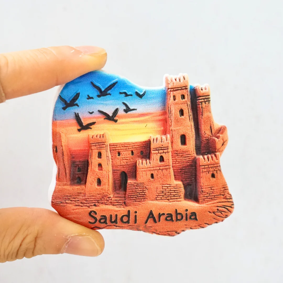 

1PC, desert landscape refrigerator magnet, Saudi Arabia refrigerator magnet, sunset landscape refrigerator magnet, photo refrige