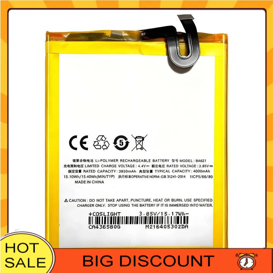 

Долговечный аккумулятор мобильного телефона 4000 мАч для Meizu M5 Note Meizy 5 Meilan ПРИМЕЧАНИЕ 5 BA621, легкий вес