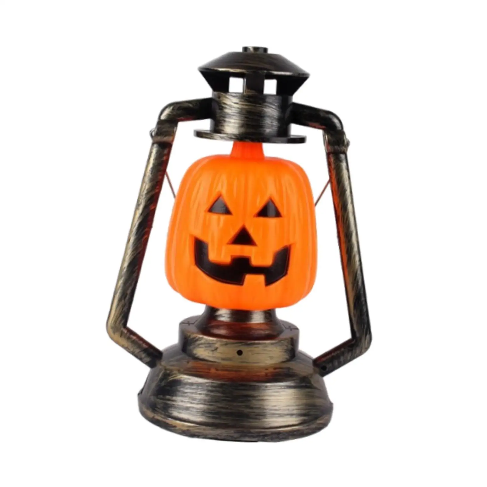 Halloween Pumpkin Lamp Lightweight DIY Crafts Vintage Style Decoration for Party Supplies Garden Lamp Tabletop Photo Props