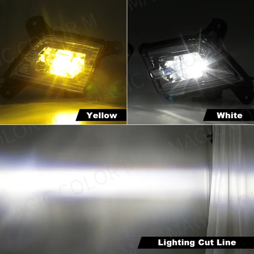 Imagen 2 del producto Para Chevrolet Silverado 2019 2020 luz antiniebla Led lámpara de circulación diurna luces diurna DRL parachoques delantero impermeable DLAA Chevy